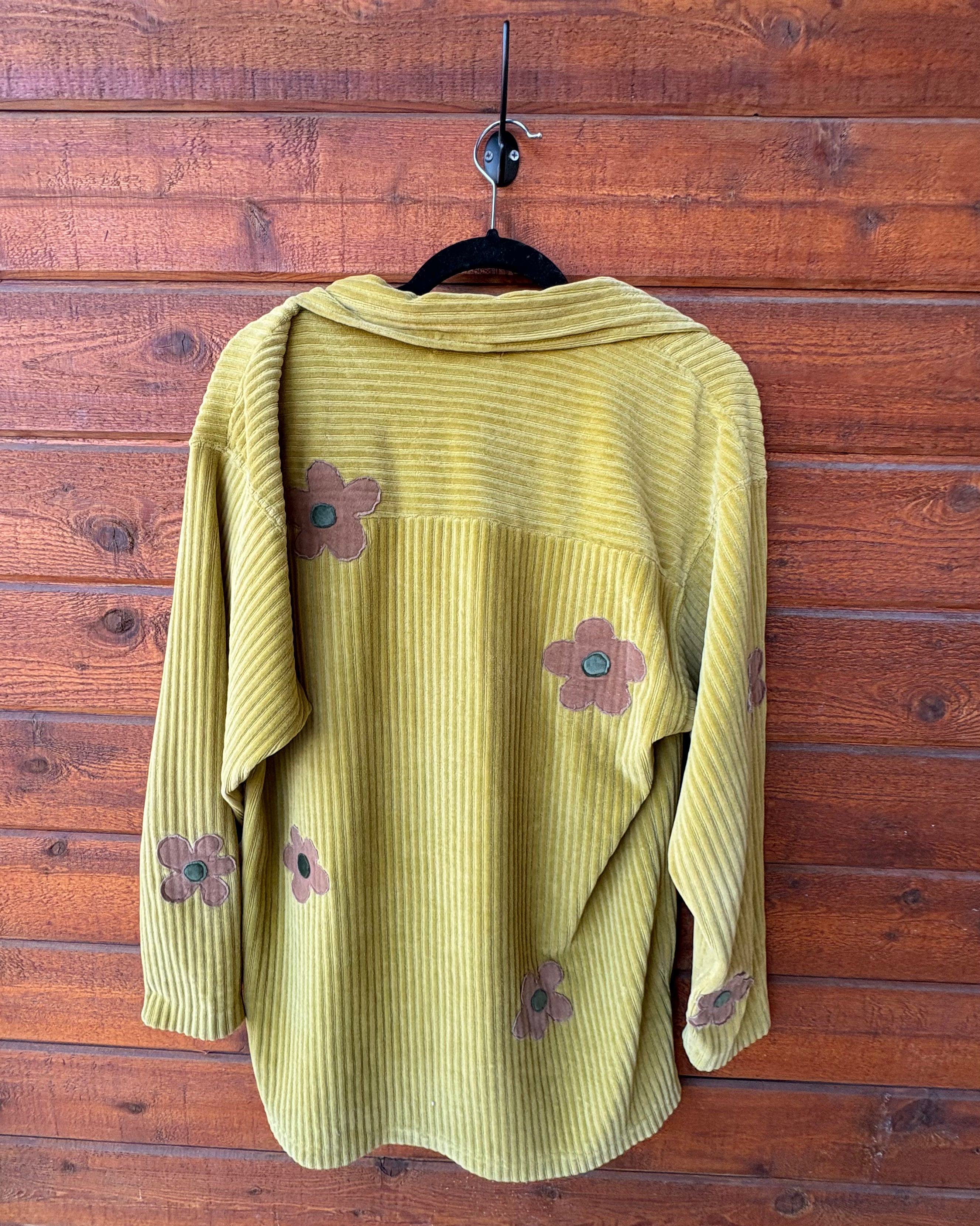 Groovy Green Floral Quarter Zip