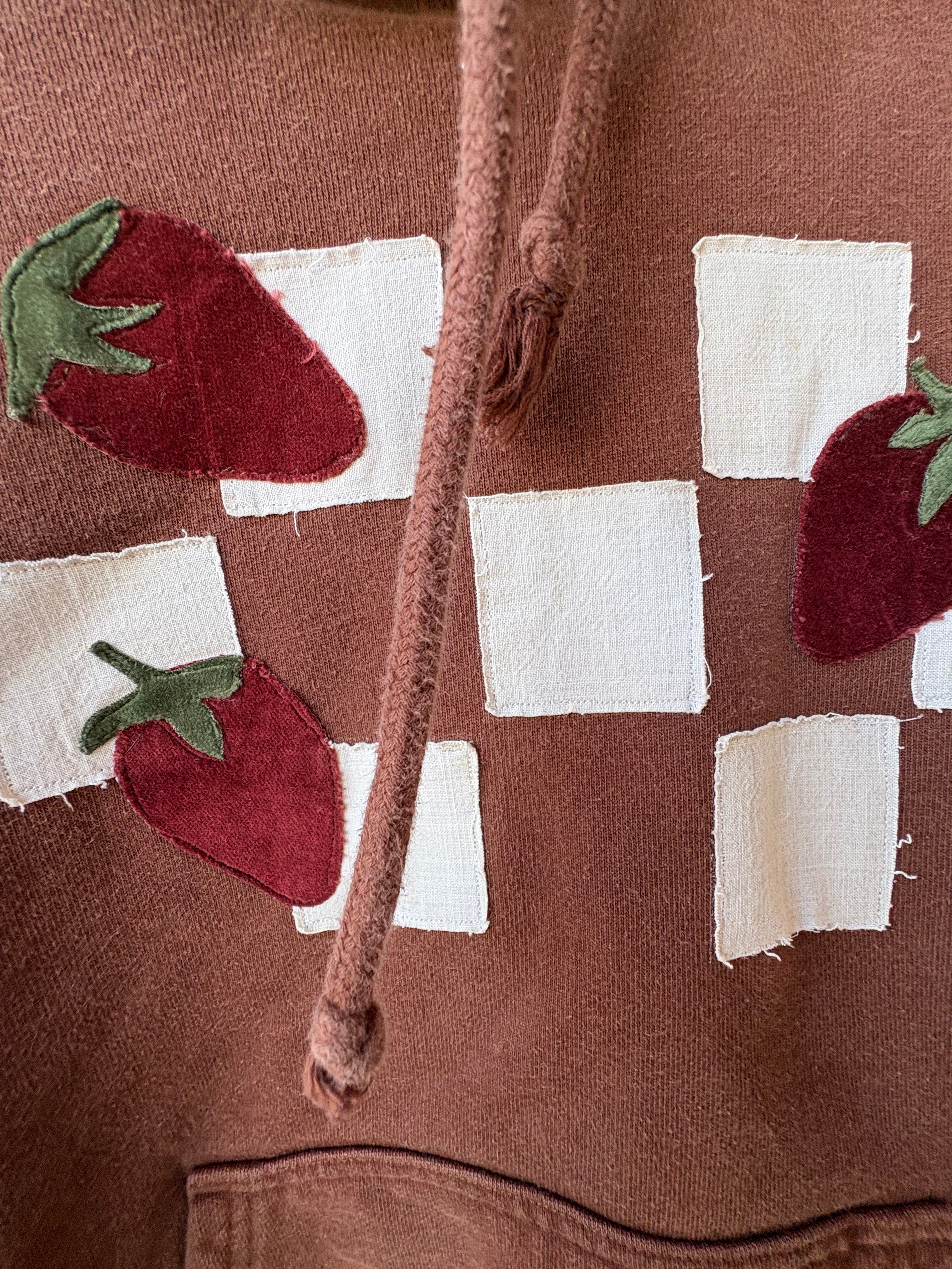 Strawberries and Cream Checkers Sweatshirt