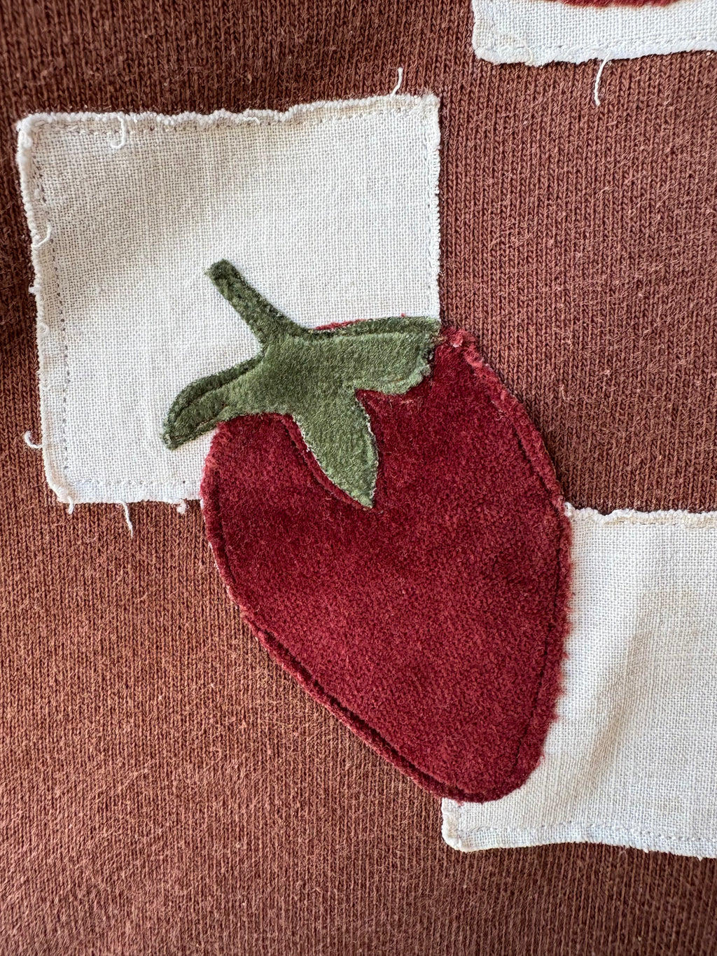 Strawberries and Cream Checkers Sweatshirt