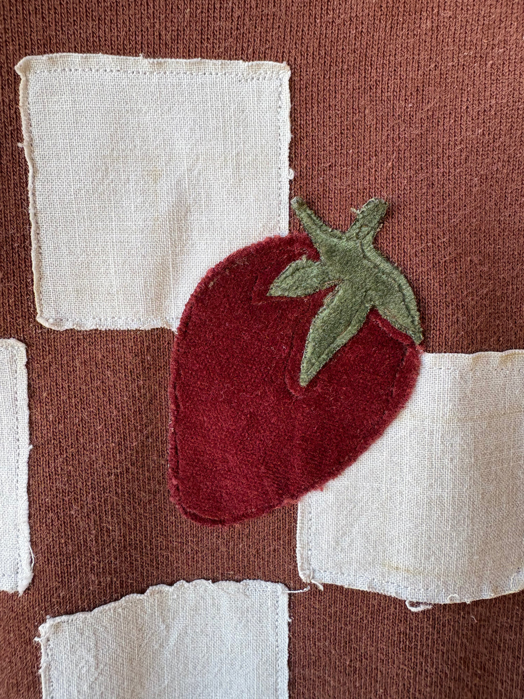 Strawberries and Cream Checkers Sweatshirt