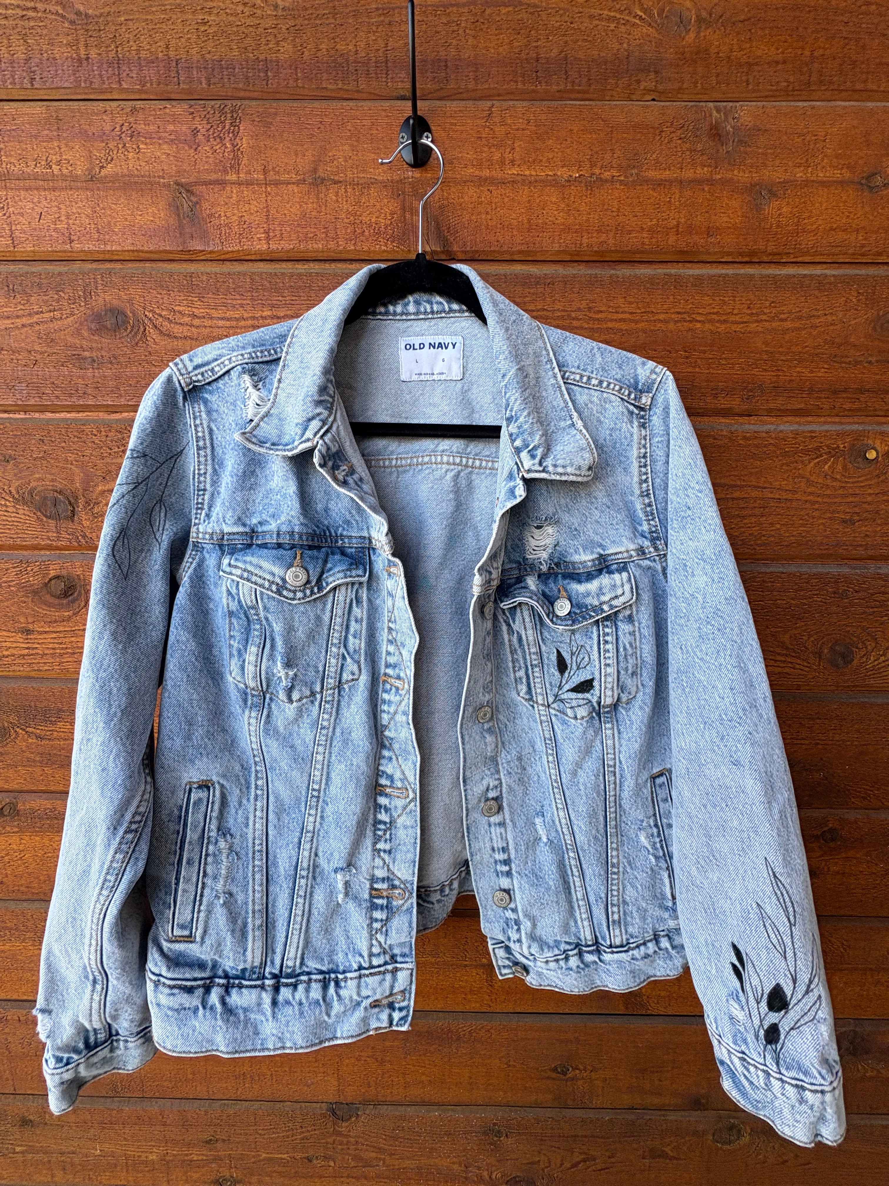 Painted Beetle Denim Jacket