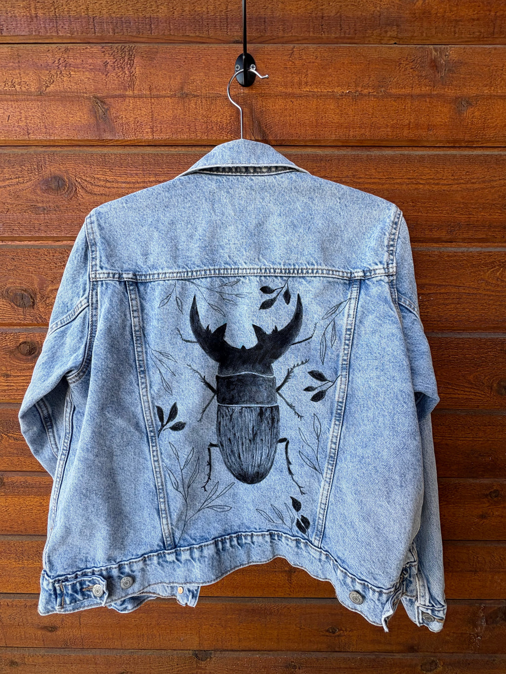 Painted Beetle Denim Jacket