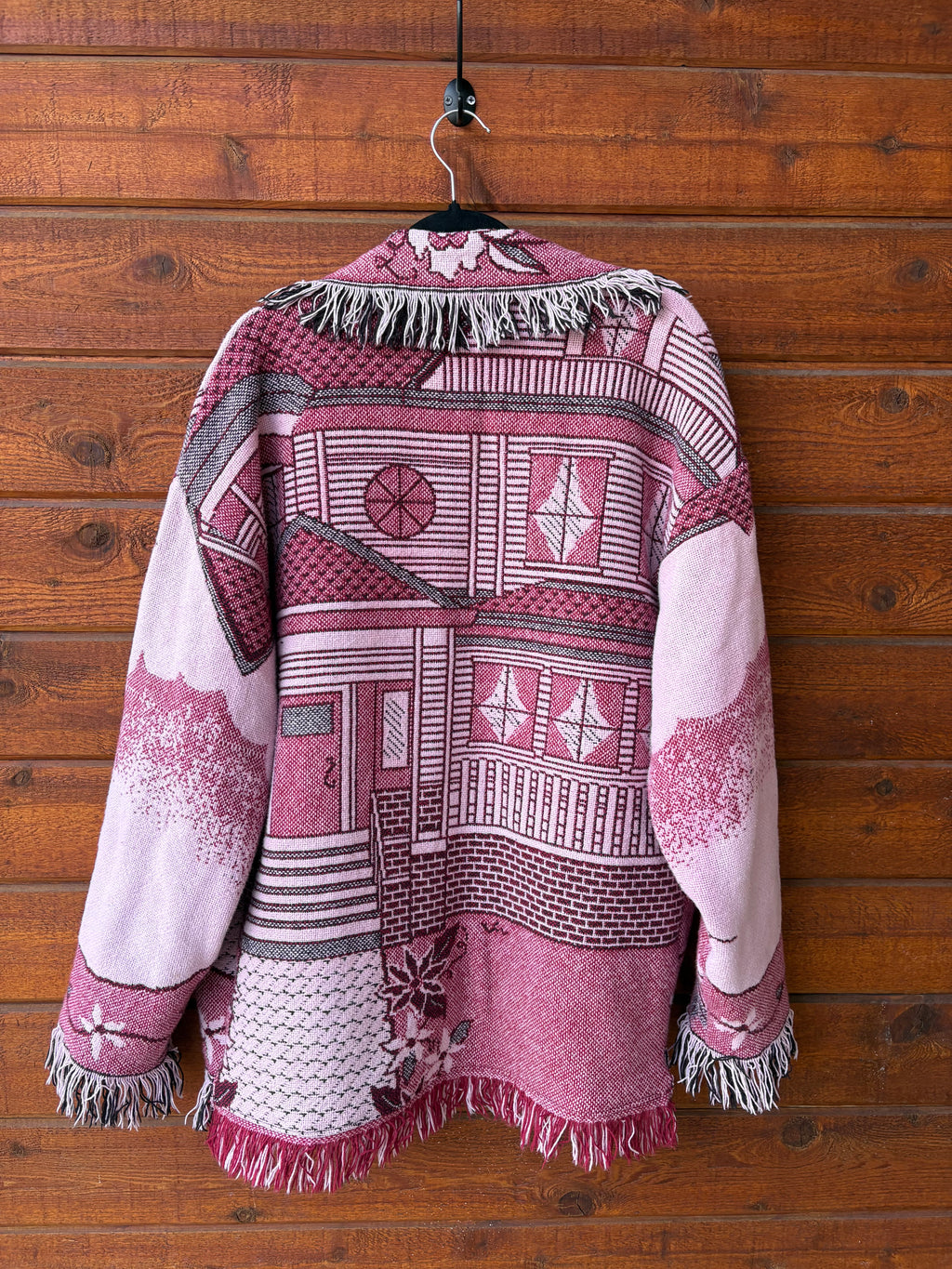 Blanket Jacket Pink House