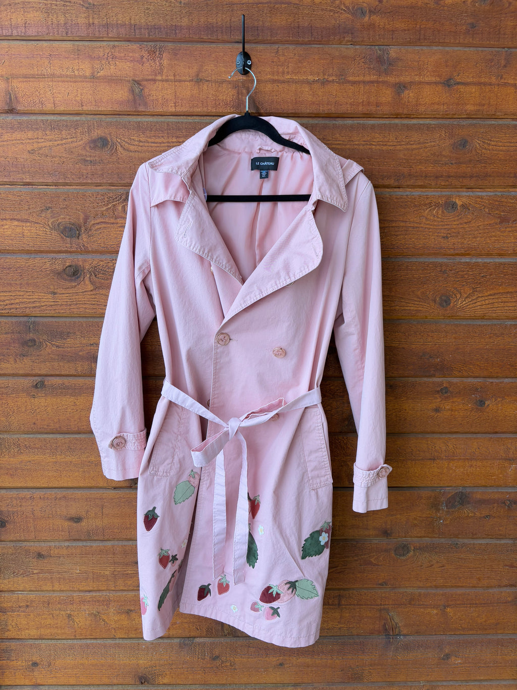 Pink Strawberry Trenchcoat