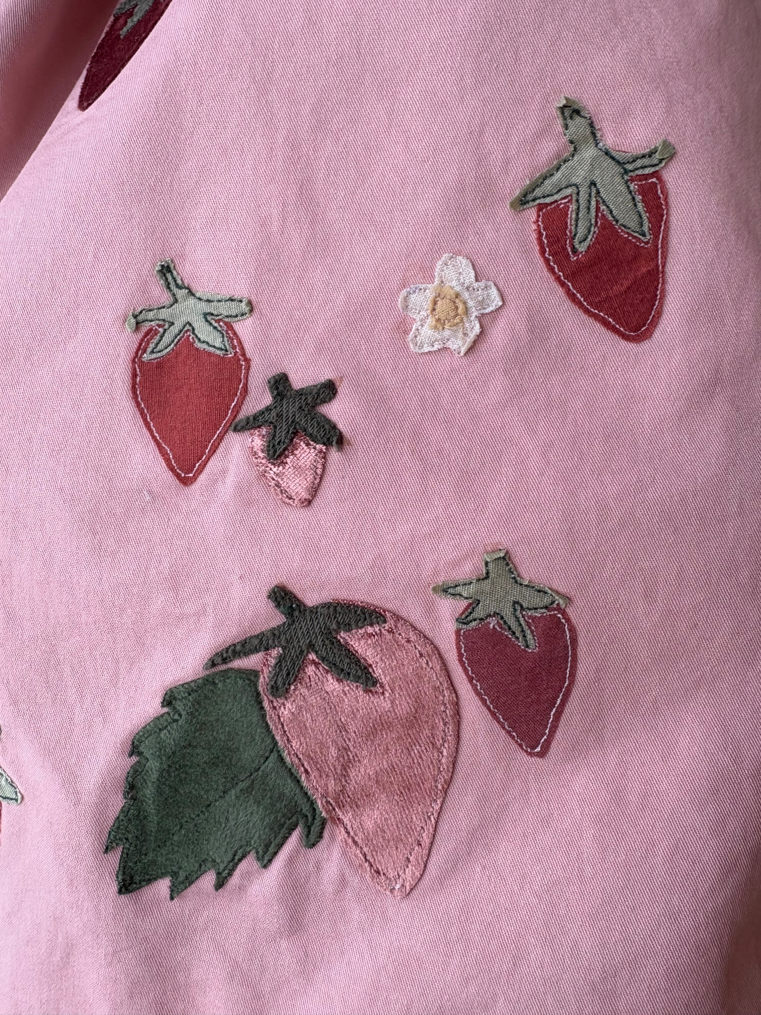 Pink Strawberry Trenchcoat