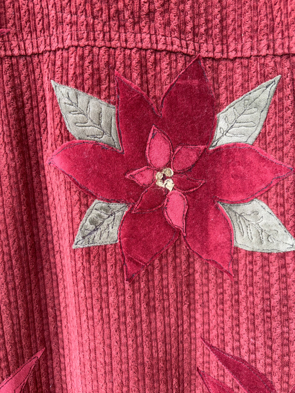 Corduroy Poinsettia Jacket