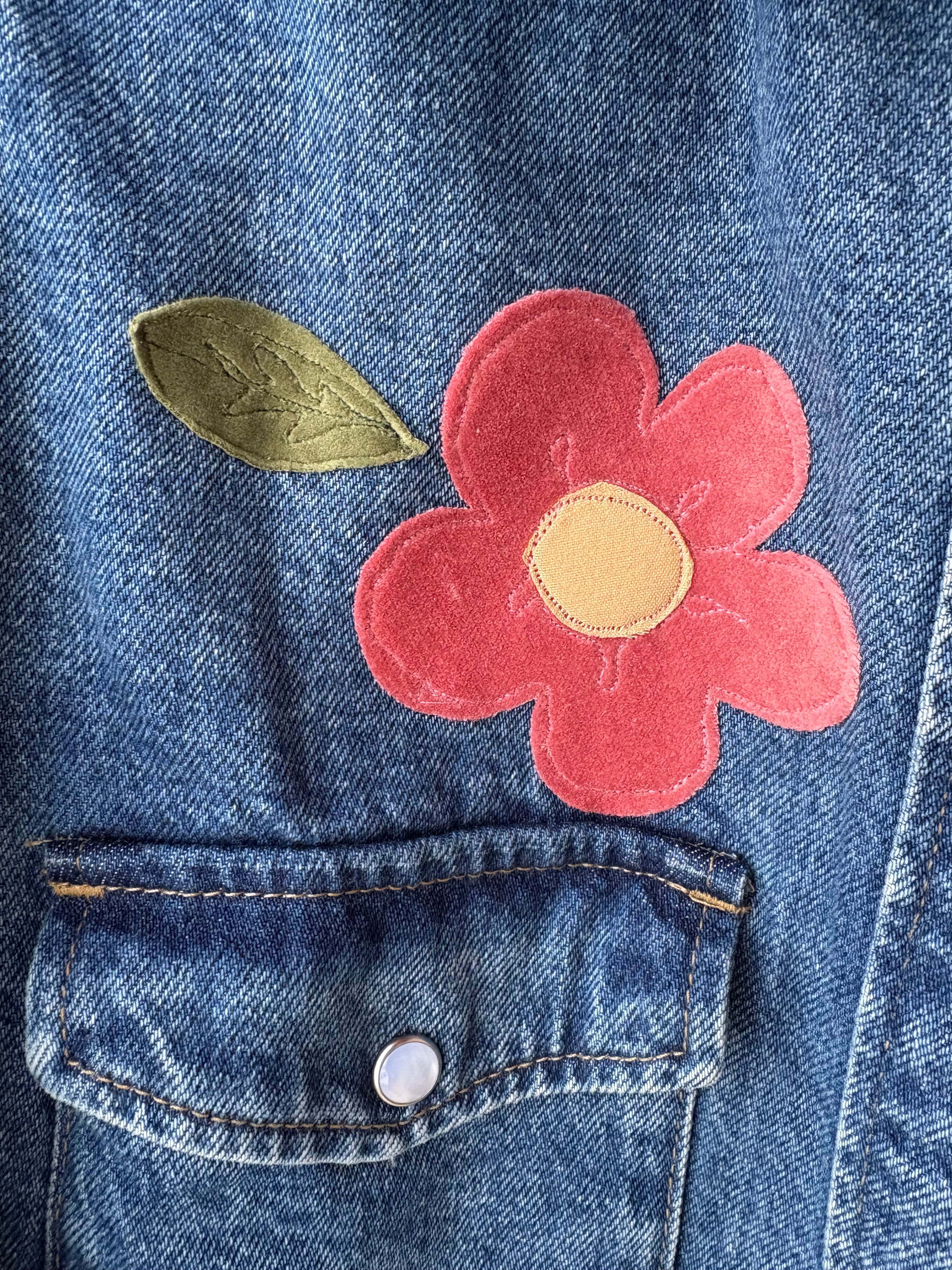 Floral Denim Jacket
