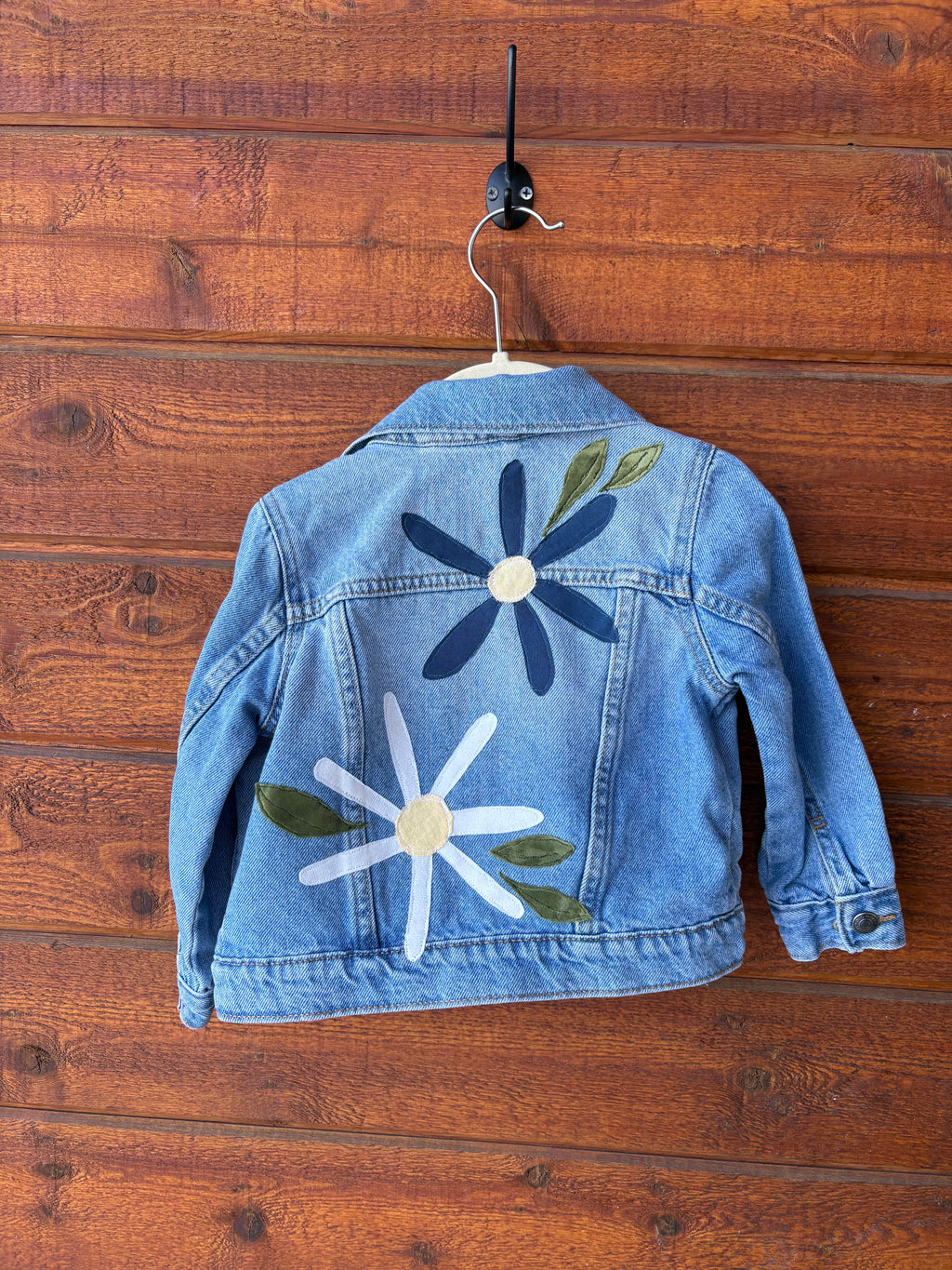 3T Toddler Floral Denim Jacket