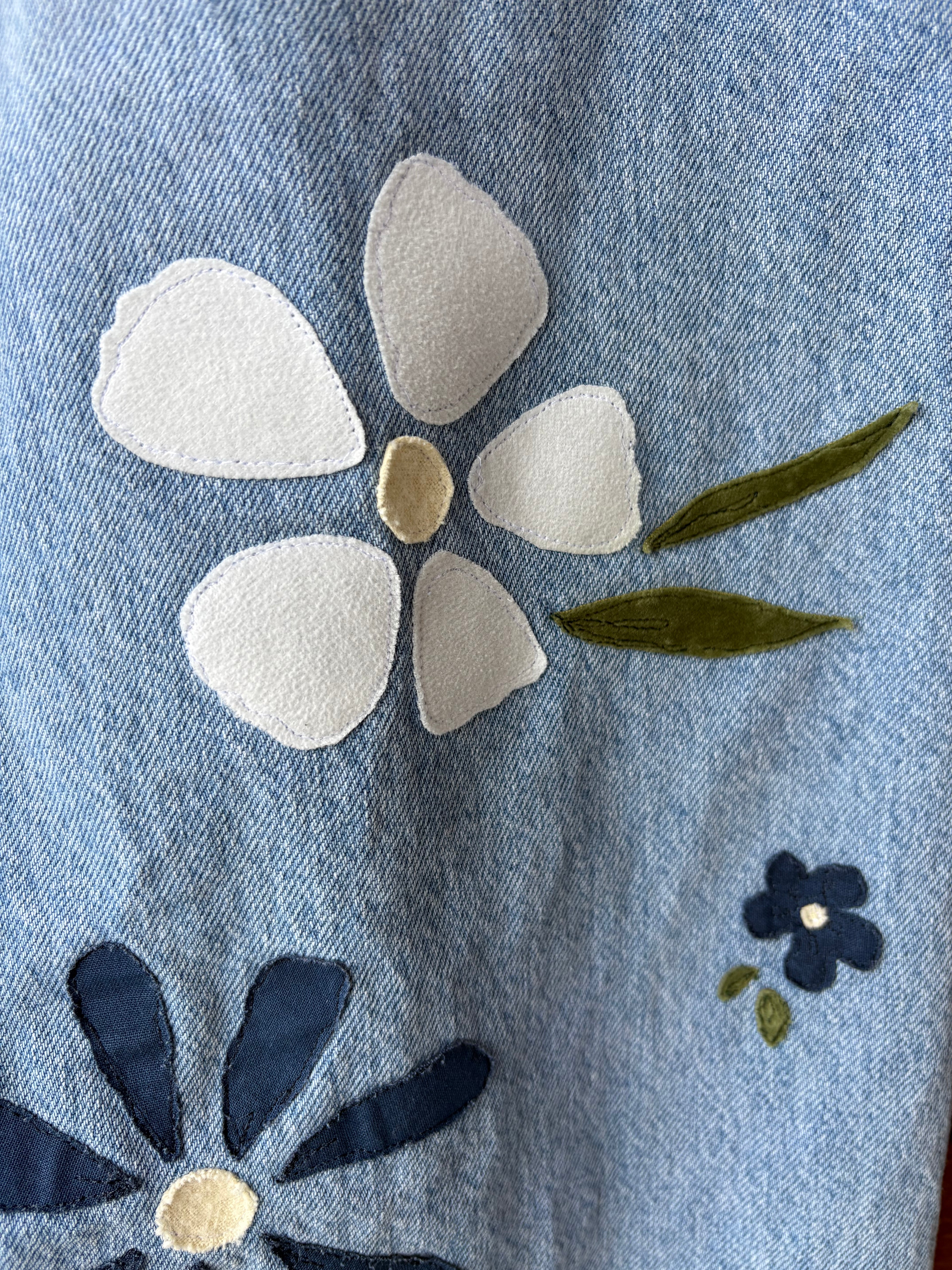 Floral Wide Leg Jeans