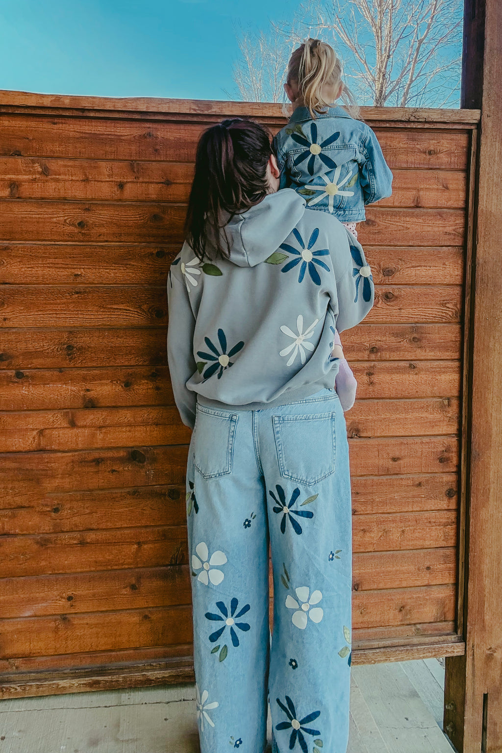 Floral Wide Leg Jeans